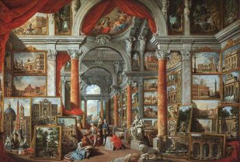 喬萬尼 保羅 帕尼尼 Picture Gallery With Views Of Modern Rome 喬萬尼 保羅 帕尼尼 Picture Gallery With Views Of Modern Rome